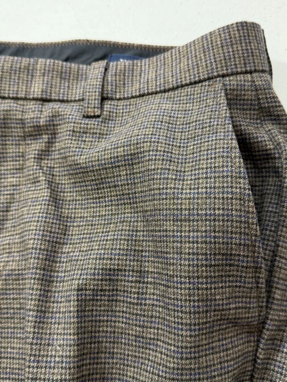 J.Crew Thompson Dress Pants Men 29x30 Brown Houndstooth Tapered Stretch NWT